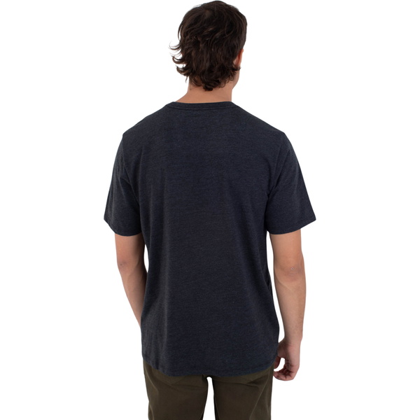 2026 Hurley Hommes Ocean T-shirt à Manches Courtes Rodeo Slub HFA25MMTS04315 - Black Heather